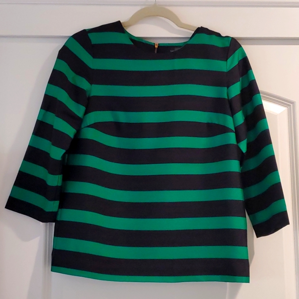 Green & Black Womans Top